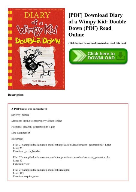 [PDF] Download Diary of a Wimpy Kid Double Down (PDF) Read Online