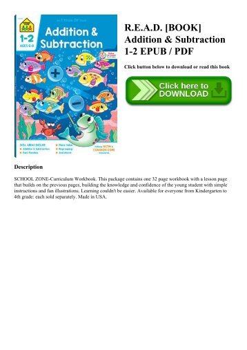 R.E.A.D. [BOOK] Addition & Subtraction 1-2 EPUB  PDF