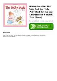 Ebooks download The Potty Book for Girls (Potty Book for Her and Him) (Hannah & Henry) [Free Ebook]