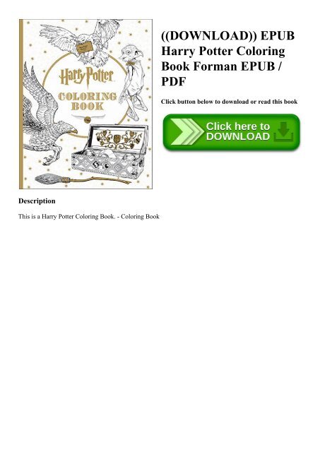 Download Download Epub Harry Potter Coloring Book Forman Epub Pdf