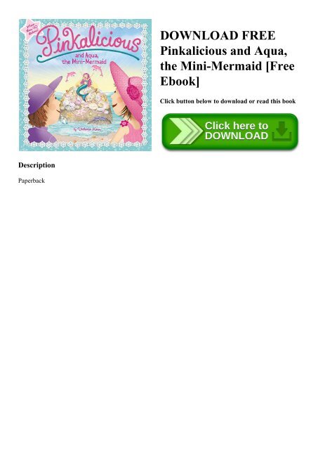 DOWNLOAD FREE Pinkalicious and Aqua  the Mini-Mermaid [Free Ebook]