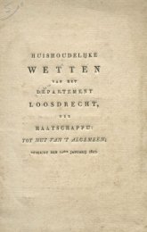 Wetten van het departement Loosdrecht 1823