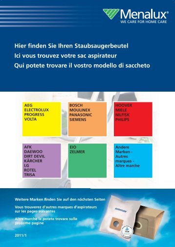 Menalux Katalog 2011.indd - Electrolux