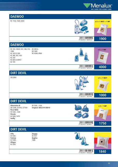 Menalux Katalog 2011.indd - Electrolux