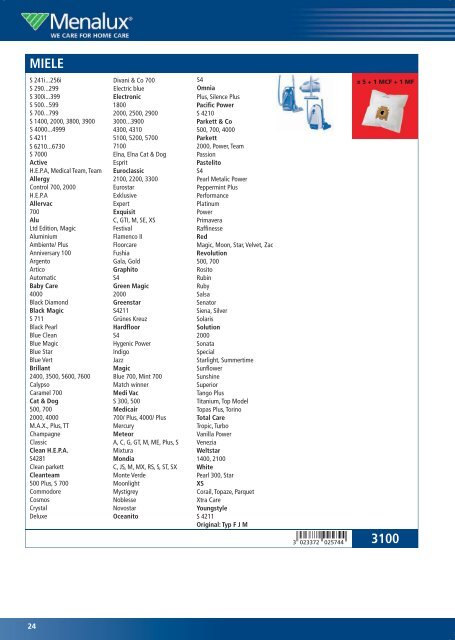 Menalux Katalog 2011.indd - Electrolux