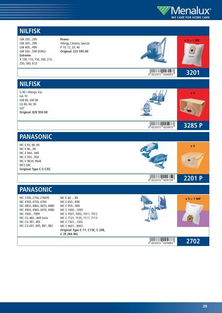 Menalux Katalog 2011.indd - Electrolux