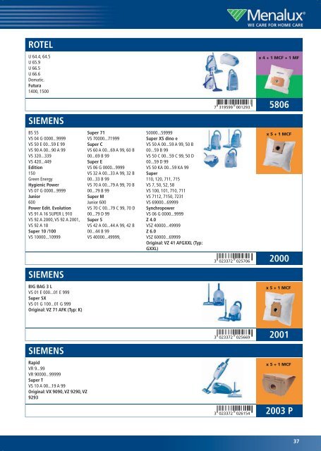 Menalux Katalog 2011.indd - Electrolux