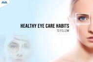 Healthy Eye Care Habits to Follow
