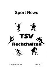 Sport News - TSV Rechthalten