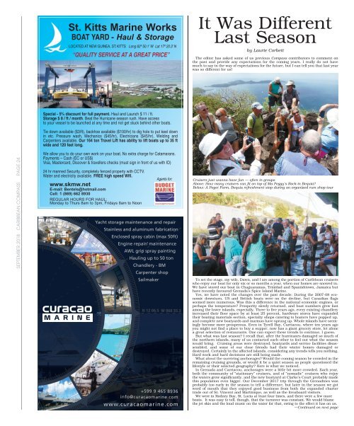 Caribbean Compass Yachting Magazine - September 2018