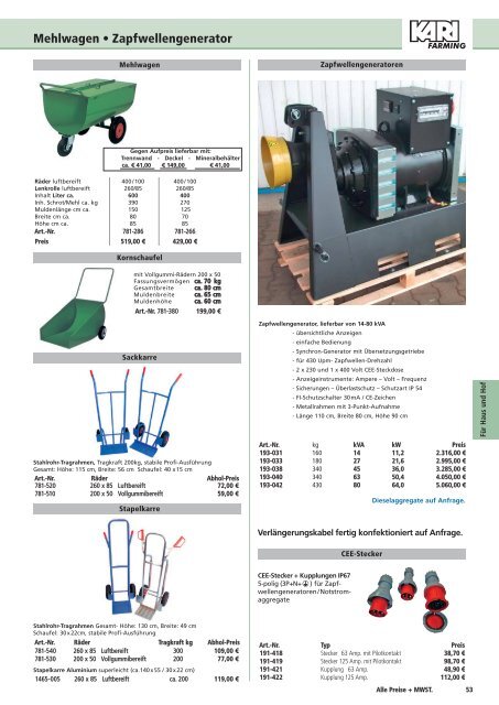 KARI FARMING -Katalog