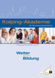 Kolping-Akademie München Programm 2018/2019