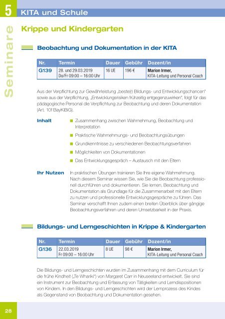 Kolping-Akademie München Programm 2018/2019