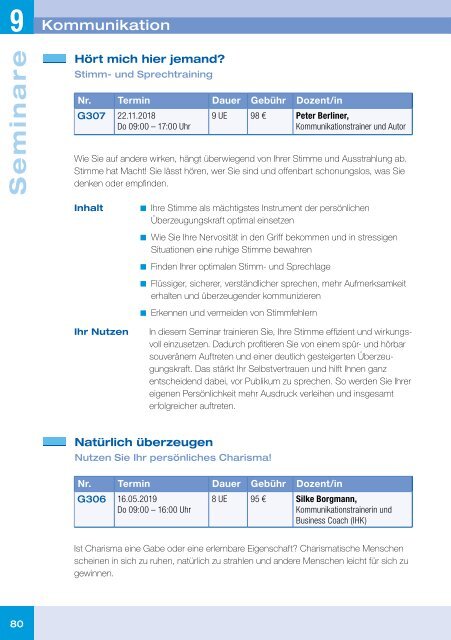 Kolping-Akademie München Programm 2018/2019