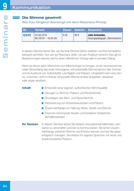 Kolping-Akademie München Programm 2018/2019