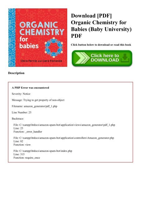 chemistry for babies