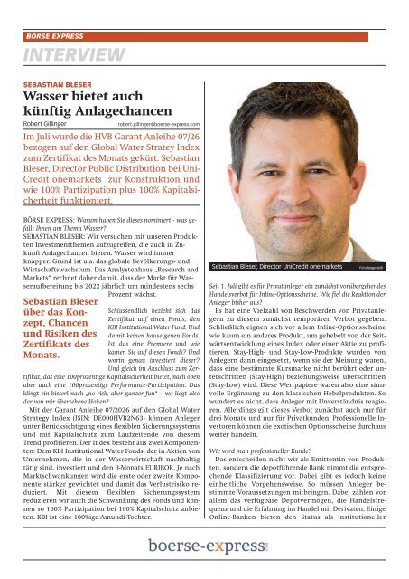 KUNSTINVESTOR AUSGABE SEPTEMBER 2018