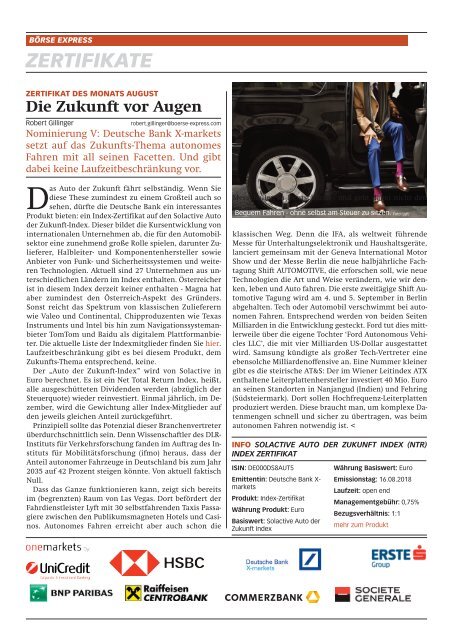 KUNSTINVESTOR AUSGABE SEPTEMBER 2018