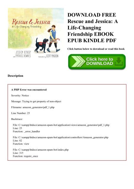 DOWNLOAD FREE Rescue and Jessica A Life-Changing Friendship EBOOK EPUB KINDLE PDF