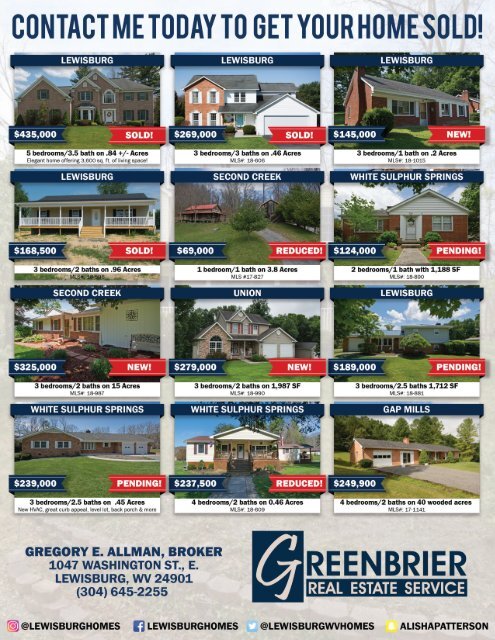 The WV Daily News Real Estate Showcase & More - September 2018