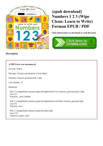 {epub download} Numbers 1 2 3 (Wipe Clean Learn to Write) Forman EPUB  PDF