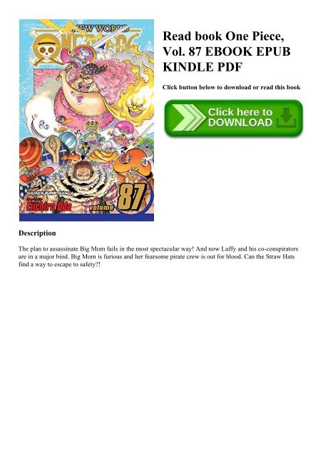 Read Book One Piece Vol 87 Ebook Epub Kindle Pdf