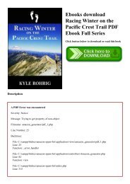 Ebooks download Racing Winter on the Pacific Crest Trail PDF Ebook Full Series