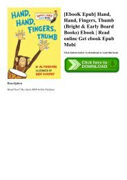[EbooK Epub] Hand  Hand  Fingers  Thumb (Bright & Early Board Books) Ebook  Read online Get ebook Epub Mobi