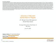 J.P. Morgan PowerPoint presentation - University of Wisconsin System