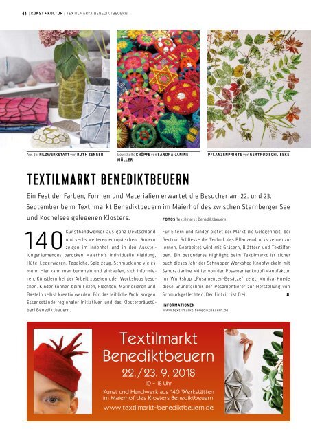 SchlossMagazin Bayerisch-Schwaben September 2018