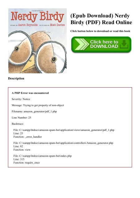 Epub Download Nerdy Birdy Pdf Read Online