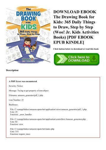 DOWNLOAD EBOOK The Drawing Book for Kids 365 Daily Things to Draw  Step by Step (Woo! Jr. Kids Activities Books) [PDF EBOOK EPUB KINDLE]