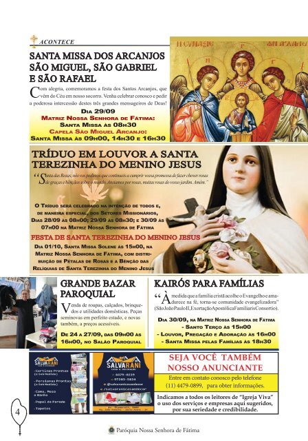 Revista Igreja Viva Edição Setembro 2018