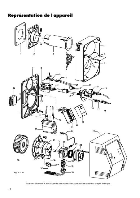 Le servomoteur et le clapet d'air ne doivent buter - Remko