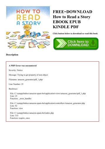 FREE~DOWNLOAD How to Read a Story EBOOK EPUB KINDLE PDF