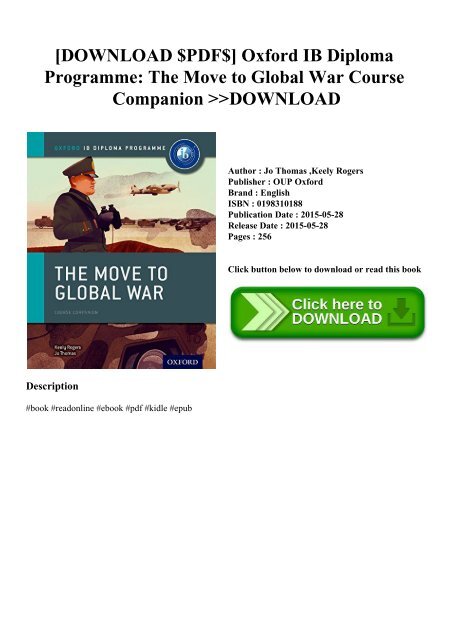 Download Pdf Oxford Ib Diploma Programme The Move To Global War Course Panion Download