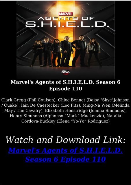 marvel agents of shield season 6 torrent download