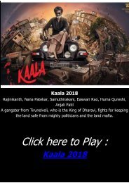 ACTION HINDIE MOVIE Kaala 2018 FULL STREAMING ONLINE FREE Bluray
