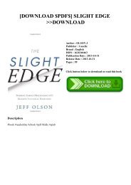 [DOWNLOAD $PDF$] SLIGHT EDGE DOWNLOAD