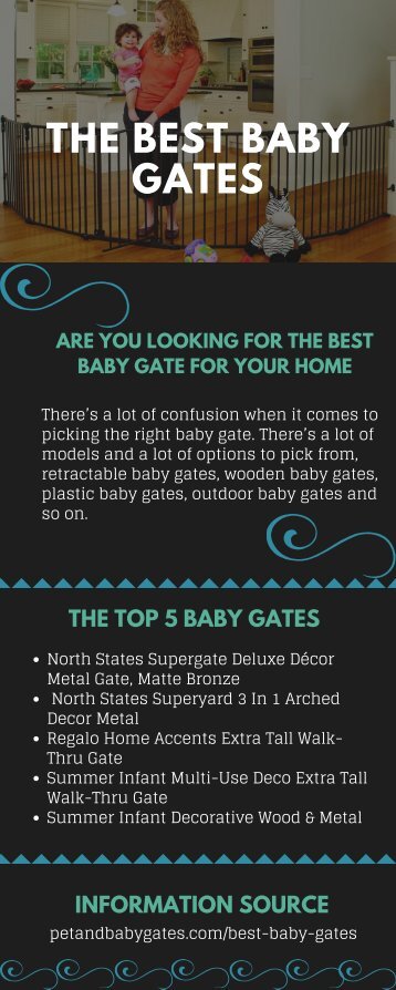 Infographic of Best Baby Gates | Pet and Gates