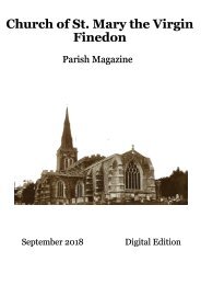 St Mary's August 2018 Parish Magazine