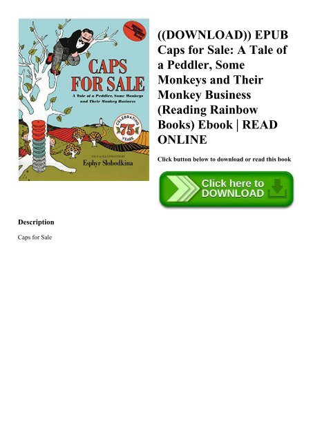 caps for sale online book