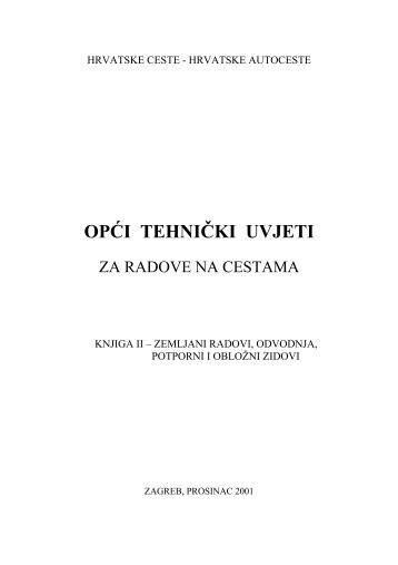 OPĆI TEHNIČKI UVJETI - Hrvatske ceste