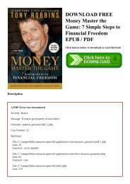 Money master the game pdf free Money master the game pdf free