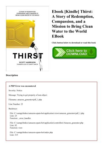 Ebook [Kindle] Thirst A Story of Redemption  Compassion  and a Mission to Bring Clean Water to the World EBook