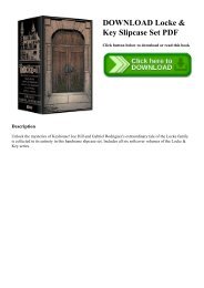 DOWNLOAD Locke & Key Slipcase Set PDF