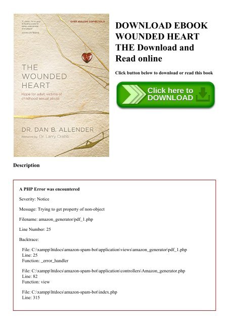 DOWNLOAD EBOOK WOUNDED HEART THE Download and Read online