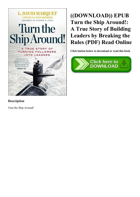 ((DOWNLOAD)) EPUB Turn the Ship Around! A True Story of Building Leaders by Breaking the Rules (PDF) Read Online