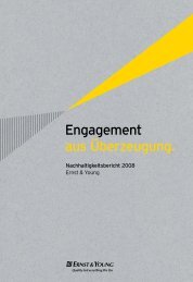 Nachhaltigkeitsbericht 2008 - Ernst & Young