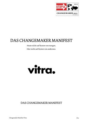 DASCHANGEMAKERMANIFEST - Utopia.de